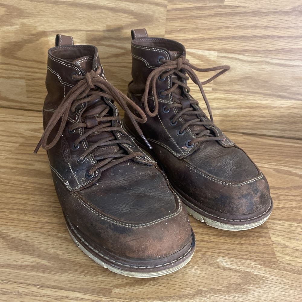 Keen Men's US 7 E2 San Jose 6" Utility Brown Leather Soft Toe Safety Work Boots